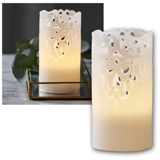 Star Trading Clary LED-Kerze 15 cm weiß