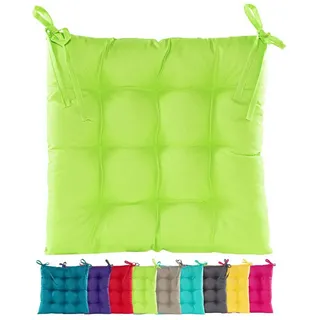 JACK Stuhlkissen JACK Outdoor 38x38cm Sitzkissen Lounge Kissen Sitzkissen Wasserfest, mit Lotus Effekt, robust, strapazierfähig, für Innen & Außen grün