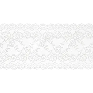 Partydeco Stoff Spitze 15 x 900 cm, Weiss, Stoff, Weiss