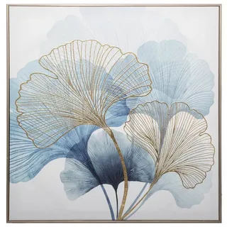 Atmosphera Créateur d'intérieur Wanddekoobjekt Poster im Rahmen GINKGO, 62 x 62 cm (1 Stk., Deko-Objekt)