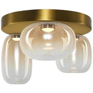 LED-Deckenleuchte VASO LED/12W/230V d 42 cm golden/rauchig - Gold/Rauchig