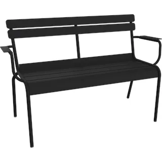 Fermob LUXEMBOURG 2-Sitzer-Gartenbank Aluminium - Lakritze