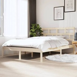 vidaXL Massivholzbett 120x190 cm