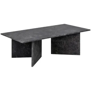 Livetastic Couchtisch, Schwarz, Stein, rechteckig, 70x42x140 cm, Wohnzimmer, Wohnzimmertische, Couchtische, Couchtische Marmor