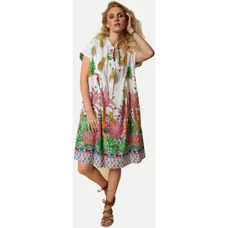 Tunika-Kleid mit Allover-Print Mehrfarbig 34