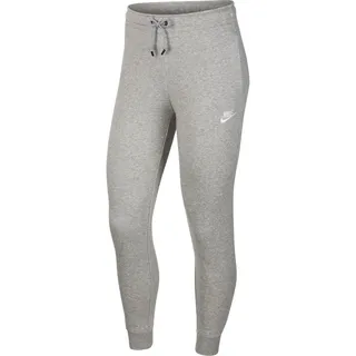 NIKE Sportswear Essential Fleece Jogginghose Damen dk grey heather/white L
