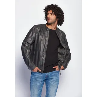 Lederjacke MAZE "71Jack", Herren, Gr. 4XL, grau, Obermaterial: 100% Lammleder. Futter: 100% Baumwolle. Ärmelfutter: 100% Polyester, ohne Bündchen, Jacken