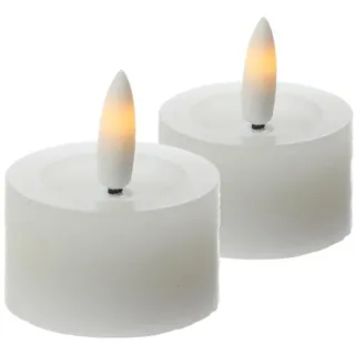 441 LED Teelichter Lina 4,5 cm 2 St. weiß