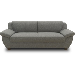 DOMO. collection Panama 3 Sitzer, Sofa, 3er Couch, Garnitur, 3-2-1, dunkelgrau, 207 cm