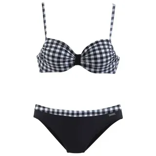 LASCANA Bügel-Bikini Damen Schwarz/Weiß 48 Cup B