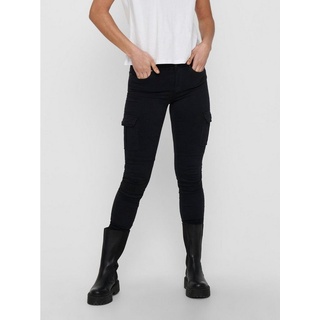ONLY Slim-fit-Jeans Cargo Jeans Hose Mid Waist Denim Jogger Pants ONLMISSOURI 4676 in Schwarz schwarz 34W / 34LARIZONAS