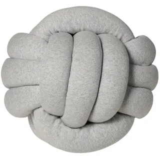 nordic coast company Knotenkissen 30 x 30 cm Grau