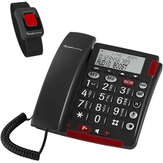 Amplicomms BigTel 50 Alarm Plus Analoges Telefon dark grey, (ATL1424096)