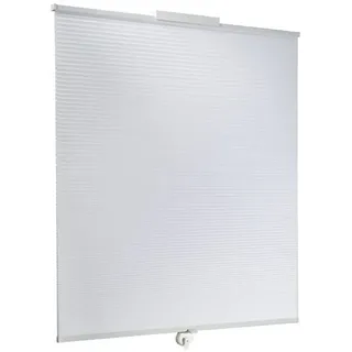 Sonnenschutz-plissee mit Saugnapf Weiss max. 100 x 130 cm