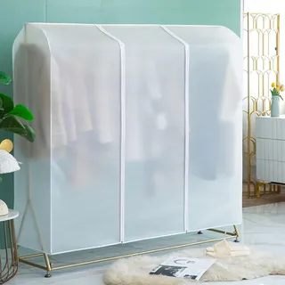 Transparente Kleiderständer Abdeckung Mit Reißverschluss Anti-Staub Abdeckung Kleiderständer Kleidersack Staubschutz Wasserdicht Kleiderbügel schutzhülle für Kleiderstange ( Größe : 140*50*150cm )