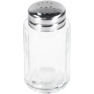 Salzstreuer, Glas und Edelstahl - 7x4cm - 1 Salzstreuer