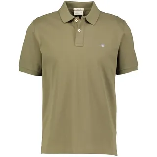 Gant Poloshirt Herren Piqué-Poloshirt SHIELD Regular Fit (1-tlg) grün L
