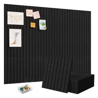 AFKSMILE Pinnwand 120x90cm Pinnwand Korkplatte,Selbstklebend Dekorativ Pinnwand aus Filz schwarz