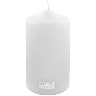 Kerze CANDLE (DH 8x15 cm) - weiß - DH 8x15 cm