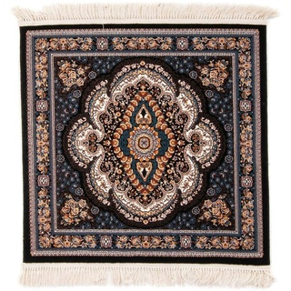 Morgenland Orientteppich - Amira - schwarz - 100 x 100 cm - quadratisch