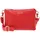Leather Umhängetasche Red