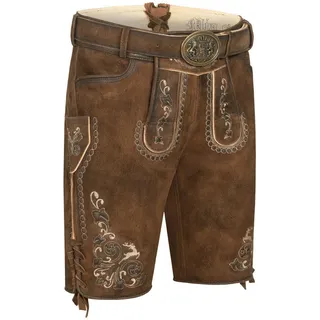 Nübler Trachtenlederhose Lederhose kurz Manfred in BRaun von Nübler braun 46