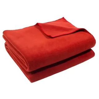 Wohndecke Soft-Fleece Decke 160 x 200 cm rostrot, zoeppritz