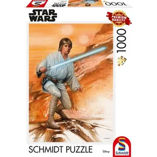 Schmidt Spiele Puzzle Star Wars - Luke Skywalker (1000 Teile), Puzzleteile bunt