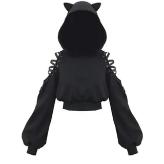 Damen Mini-Faltenrock, kariert, hohe Taille, Gothic-Stil, A-Linie, zum Schnüren,Schwarz,S - S