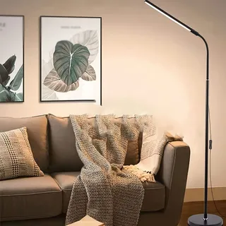 LED Stehlampe, Stehleuchte, Schwanenhals Leselampe, Einstellbare Standlicht, 360°Verstellbar, für Arbeitszimmer, Wohnzimmer, Schlafzimmer, Büro