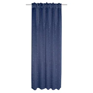 HOME WOHNIDEEN Vorhang 85154 Abdunklungsvorhang CIELO mit Kombiband, Dunkelblau, (1 St), 100% Polyester blau 135 cm x 245 cm