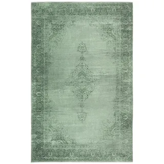 tesso living MARYLOU Vintage-Teppich 155 x 225 cm Grün/Mehrfarbig