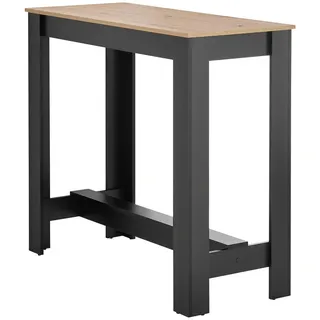 Stella Trading Bartisch Modesto 50 x 103 x 115 cm Schwarz/Eiche Artisan