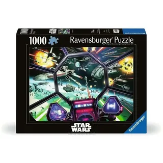 Ravensburger Puzzle 2D 1000 elementów: Star Wars TIE Fighter Cockpit, Nowy Design