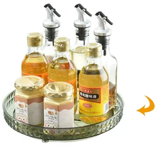 1 Stück Gewürz Organizer,Drehteller Organizer,Drehteller Kühlschrank,Drehbares Gewürzregal Schrank,Küchen Organizer, Gewürzregal Drehbar,Gewürz Karrusell,Gewürzkarussell für Gewürze und Gewürzdosen