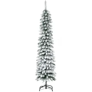 Homcom Weihnachtsbaum Kunststoff Grün/Weiß 180 cm