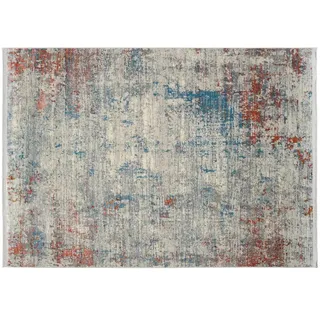 Teppich , mehrfarbig , Synthetische Fasern , Maße (cm): B: 140 H: 0,9
