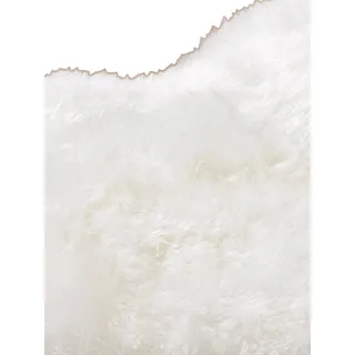 Heitmann-Felle Lammfell farbig - Premium Qualität Fellteppich 68 x 100 cm Weiß/Beige