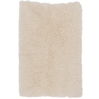 Pergamon Flokatiteppich 70 x 140 cm Weiß