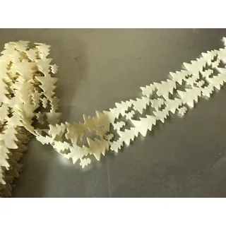 Filz Girlande Baumbehang Tischdeko Tischläufer Tannenbaum 5 m Weiss