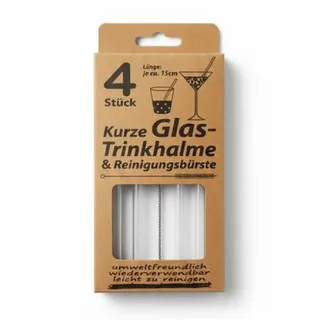 Glas-Trinkhalme, kurz
