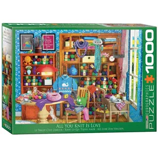 Eurographics 6000-5405 - Alles was du strickst ist Liebe von Pau, Puzzle, 1.000 Teile