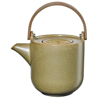ASA SELECTION Teekanne COPPA Teekanne mit Holzgriff miso 0,6 l, 0.6 l, Geschirr bunt|grün
