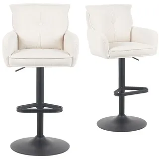 dubi möbel Barhocker Kira 55 x 120 x 58 cm Matt-Schwarz