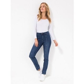 VIA MILANO Jeanshose 4-Pocket-Form Teilungsnaht gerades Bein