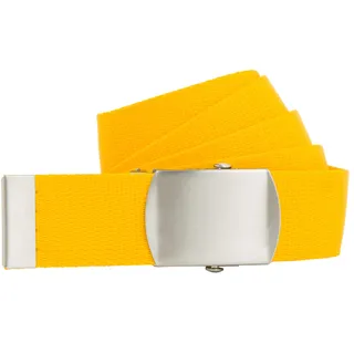 shenky Bandgürtel | 4cm Breite | Nylon Gürtel mit Gürtelschnalle | Herrengürtel | Canvas | Schnalle | Damengürtel | belt | Koppelgürtel | Nylongürtel | Outdoor Militär | 120cm | Gelb