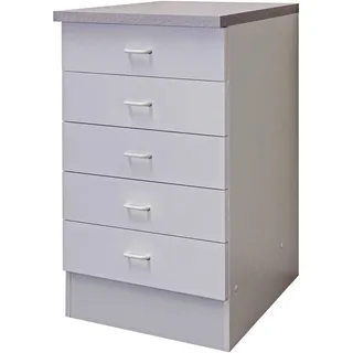 Flex-Well Unterschrank Schubkastenschrank 50 x 0 x 0 cm Weiß