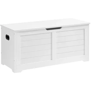 VASAGLE Truhenbank Weiß 100 x 40 x 46 cm
