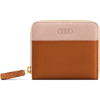 Audi Geldbörse Leder klein für Damen braun-rosé 3152101300