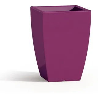 Harz-blumentopf Eckig Mod. Parodia 33x33 Cm H 50 Violett